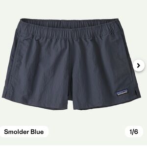 NWT Patagonia Barely Baggie Shorts in Smolder Blue